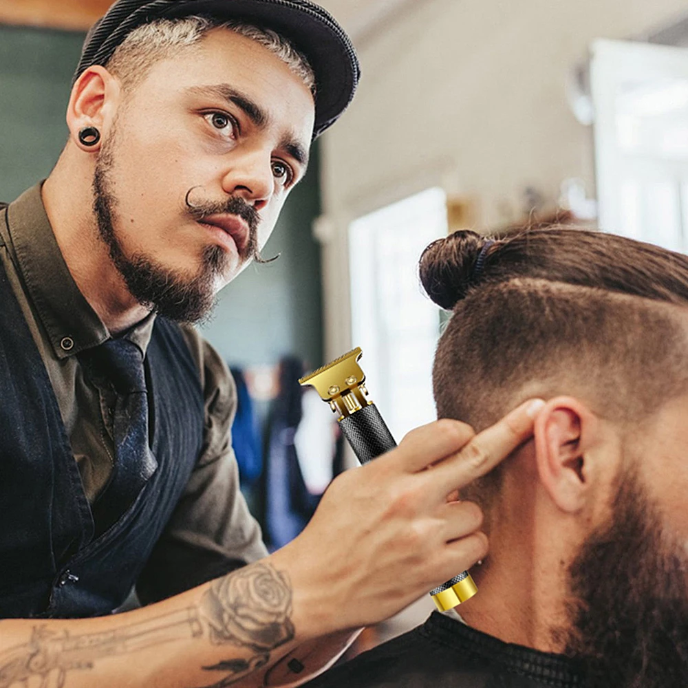 

Electric Hair Trimmer Cordless Shaver Trimmer 0mm Rechargeable Hair Clipper Men Barber Hair Cutting Machine For Men USB