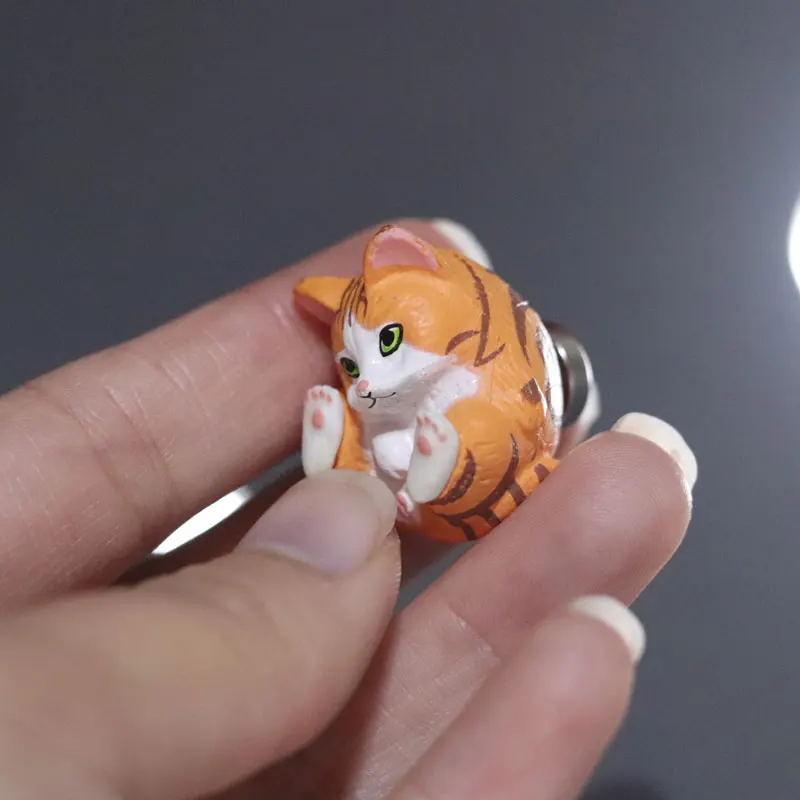 25mm cat cute animal fridge maget home decoration magnetic sticker kids like mini gift PVC strong magnet paste paper fixer |