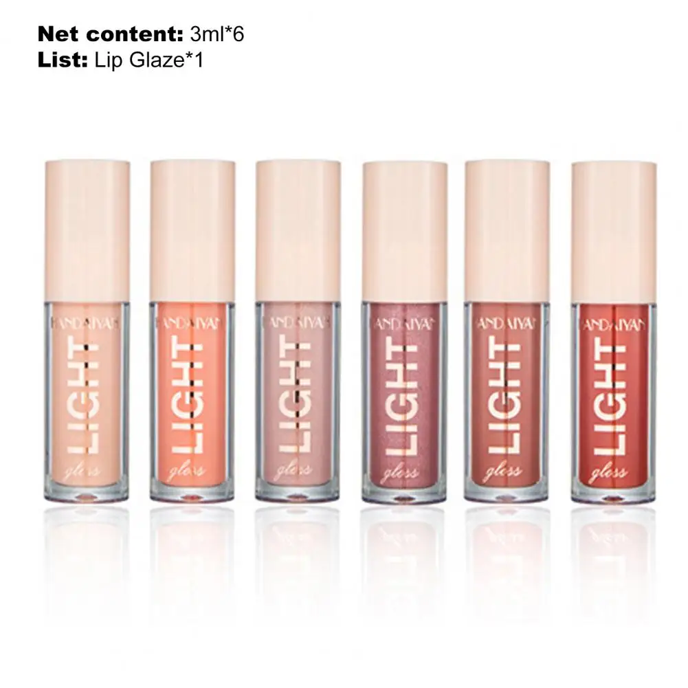 Жидкий матовый Блестящий Блеск для губ 3 мл x 6 стойкий бархатный красный тинт