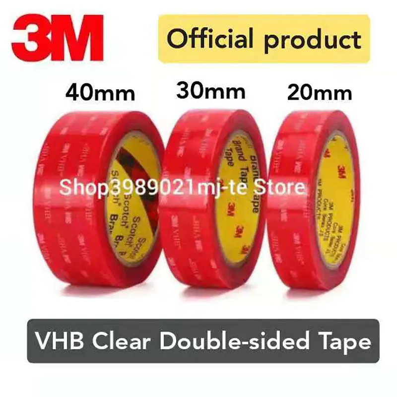 

3M VHB Nano Transparent Acrylic Foam Double-sided Adhesive Sunscreen Heat-resistant Non-marking Tape Used car/office/home decor