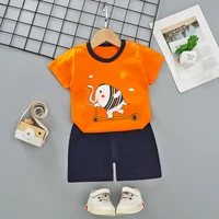 boy girl newest 6m 6t kids clothes suit cotton short sleeve baby clothes summer soft toddler girls boys outfits 2pc topspants