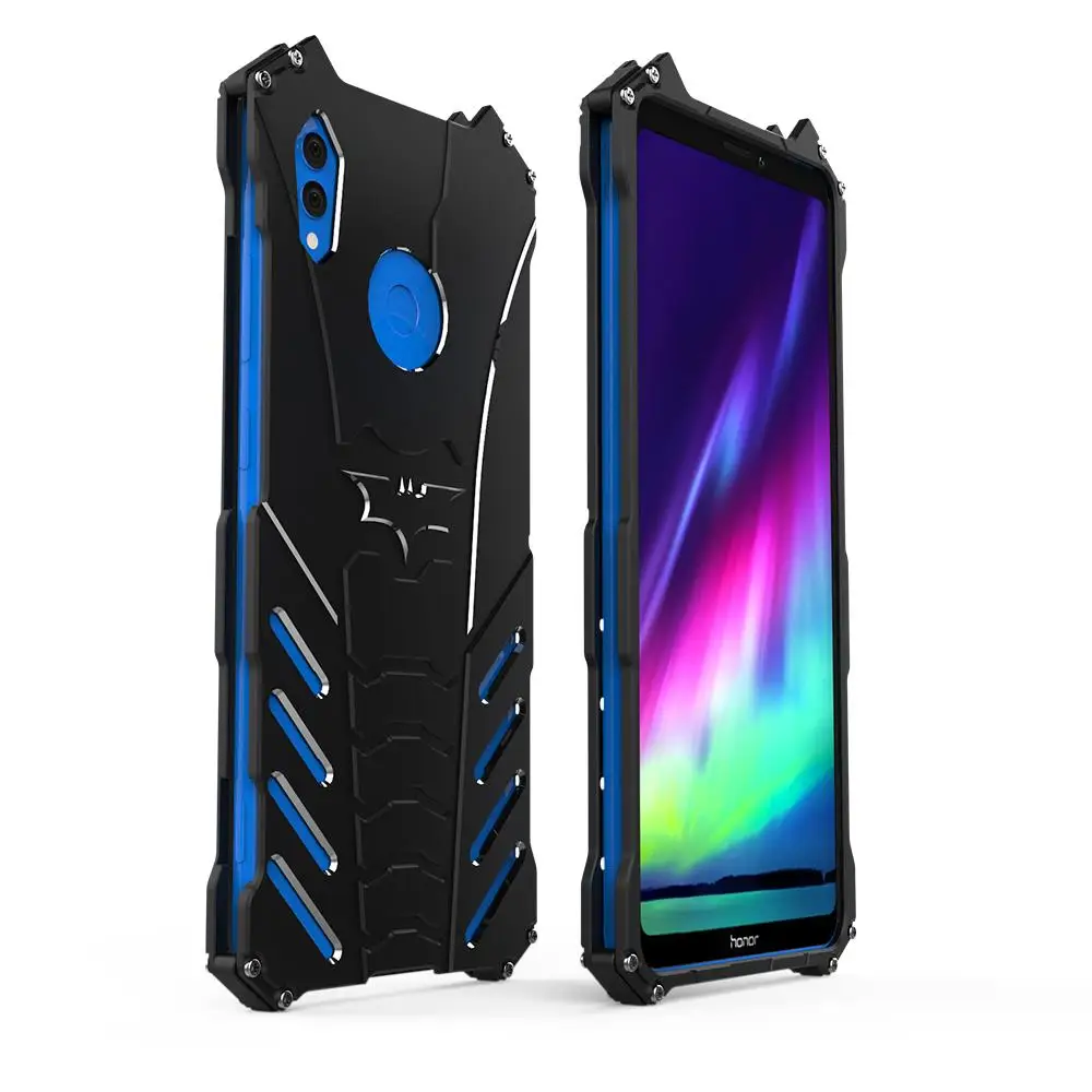 Бэтмен Летучая мышь алюминиевый бампер Броня чехол для телефона huawei Honor Note 10 20 Pro 9