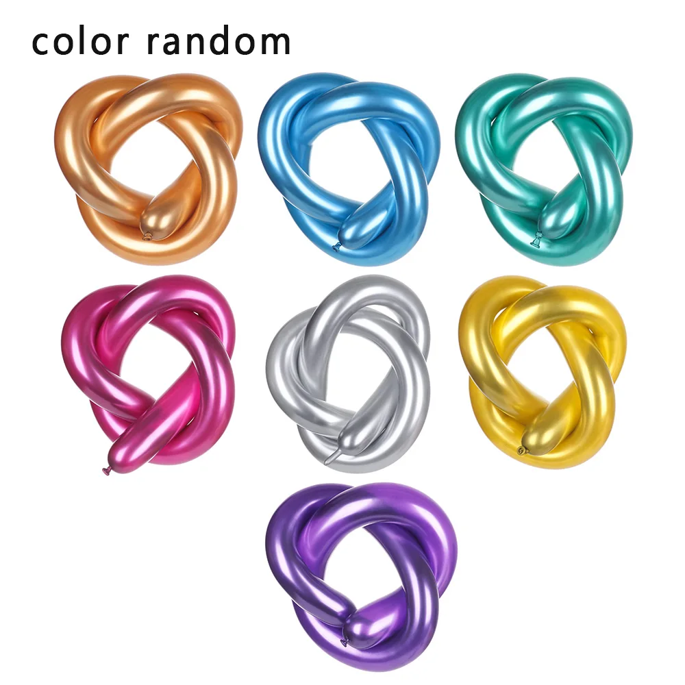 multicolor 10 шт./компл. классический Decoratio Свадьба День рождения DIY полосы магический длинный шар металлическое моделирование шары воздушные детские игрушки Воздушные шары - Цвет: multicolor