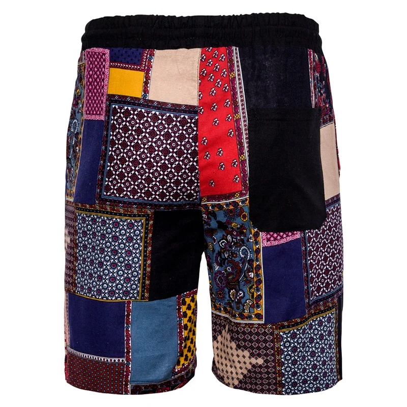 

Men's Shorts 2021 Summer New Irregular Color Pants Printed Beach Pants Casual Shorts Charming Loose Casual Men's Pants