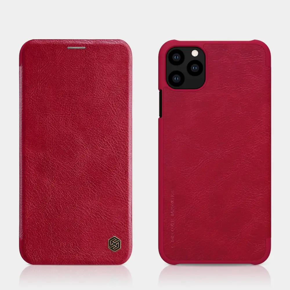 Чехол для Apple iPhone 11 Pro Max, чехол для iPhone 8, 7 Plus, X, Xs, Xr, чехол Nillkin, роскошный кожаный чехол с отделением для карт, флип-чехол, чехол