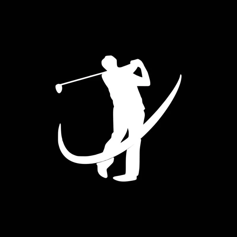 Черный/Серебряный Любовь Гольф виниловая пленка для оклеивания автомобилей