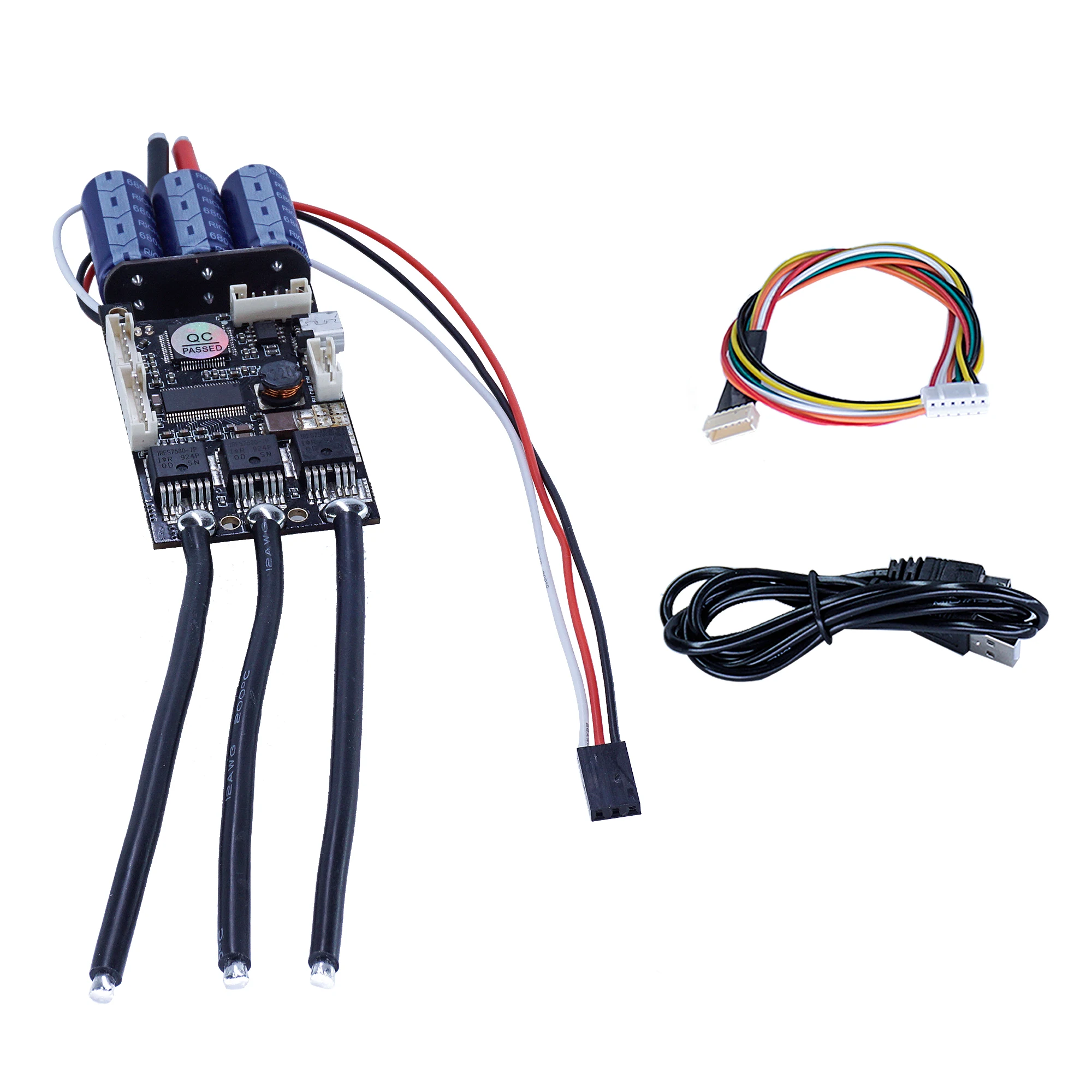 Два регулятора скорости скейтборда FSESC 4 12 50A Combo на основе VESC®4 пульт