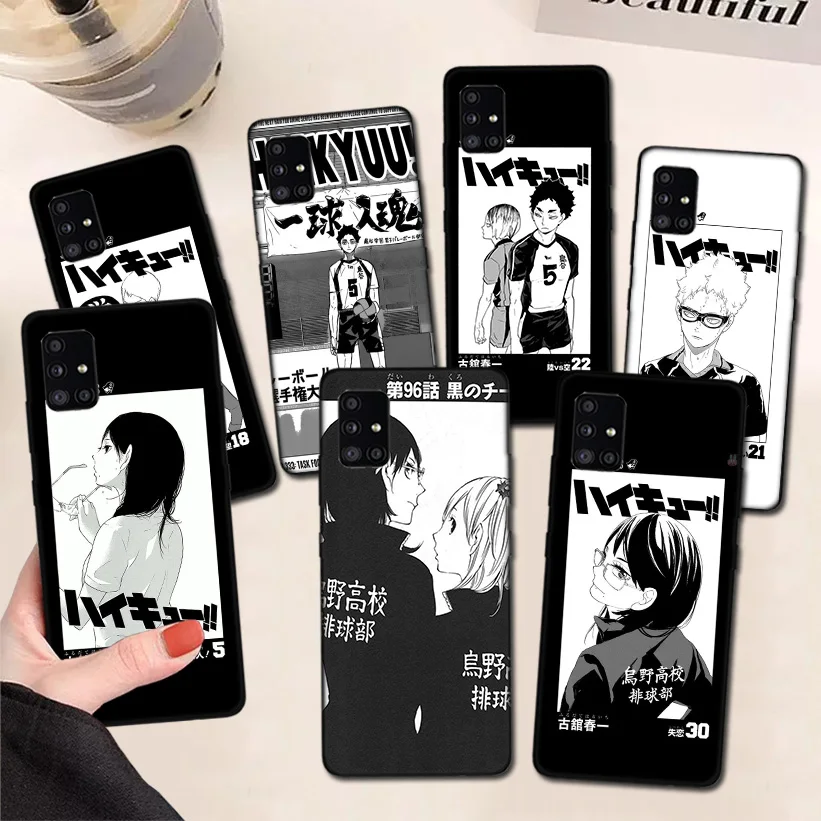 

Japan Anime Haikyuu Phone Case For Samsung Galaxy A51 A71 A50 A70 A81 A91 A30 A40 A20E A10S A6 A7 A8 A9 Back Cover Coque Funda