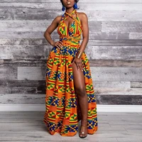 ankara africa maxi dress women dashiki print split dress african clothes women party african dresses for women robe africaine