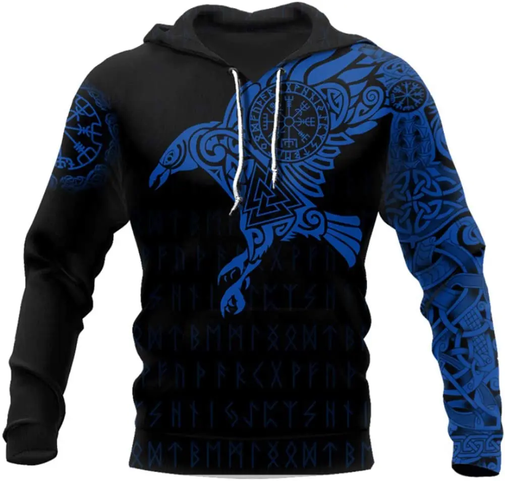 

Red Eagle Viking Tattoo 3D Hoodies Printed Pullover Men For Women Funny Sweatshirts Sweater Animal Hoodies Drop Shipping 01