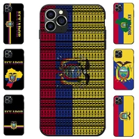 for iphone 6 7 8 s xr x plus 11 pro max ecuador national flag coat of arms theme soft tpu phone cases