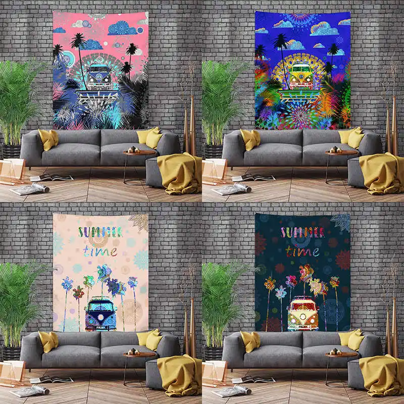 

Гобелен с 3D-принтом автомобиля, прямоугольный, Настенный декор GT49