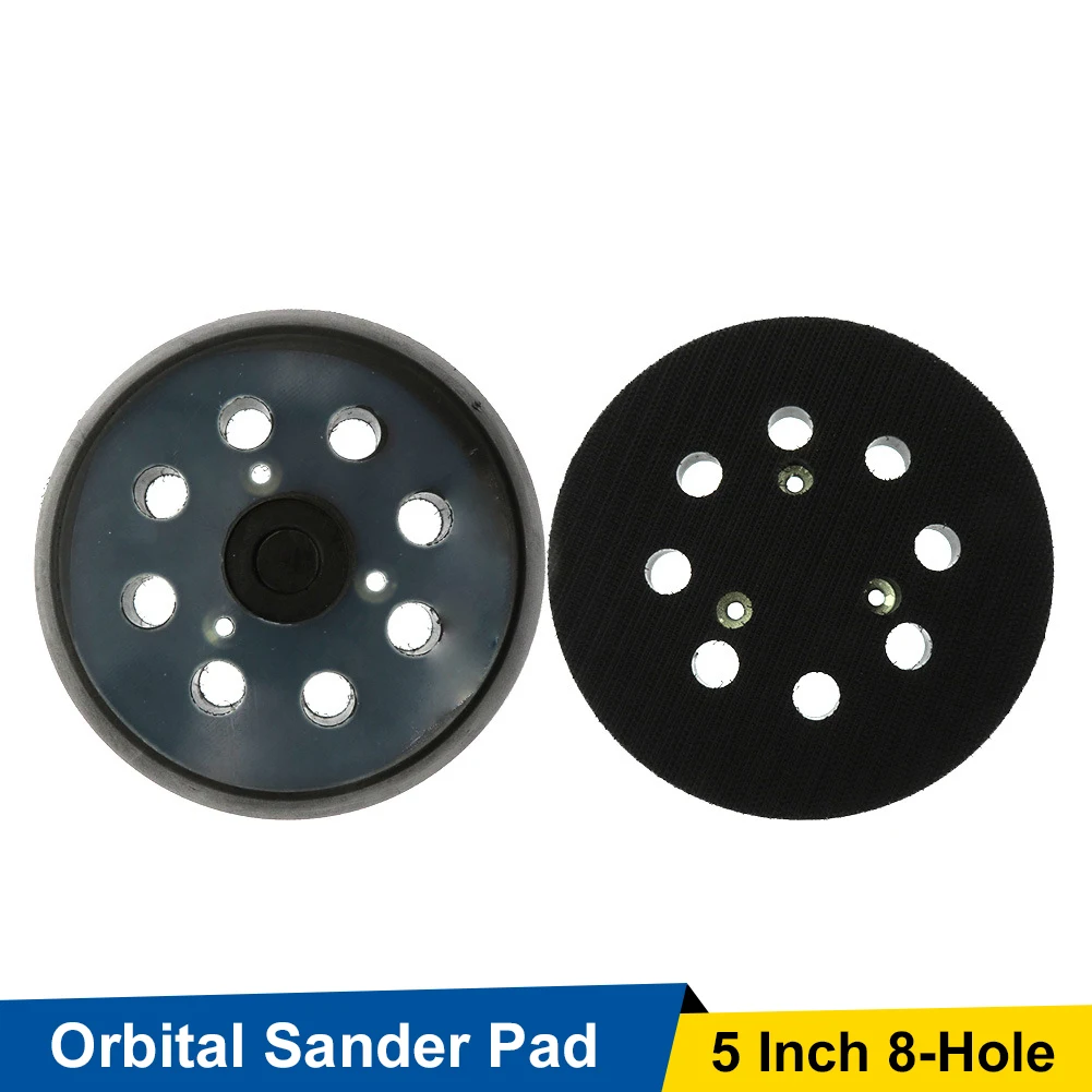 

5 Inch 125 MM 8-Hole Back-up Sanding Pad 3/4 Nails Hook and Loop Sander Backing Pad for Electric Makita Orbital Sander Dropship