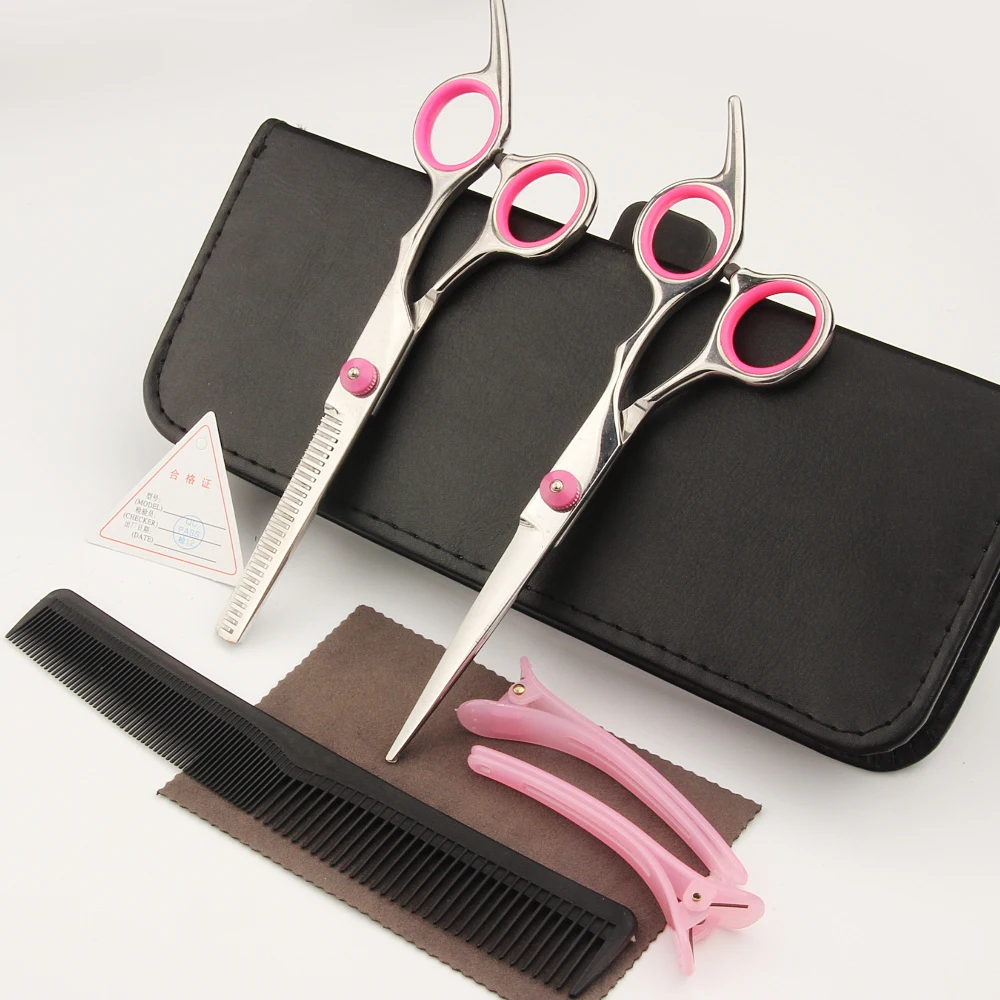 5 шт./компл. 6 дюймов режущий истончающий стайлер для укладки волос ножницы из