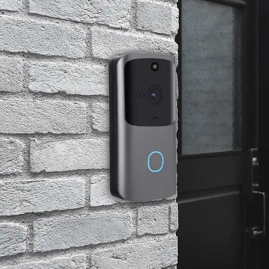 Deurbel met камера Серый видео дверной звонок беспроводной WiFi телефон безопасности