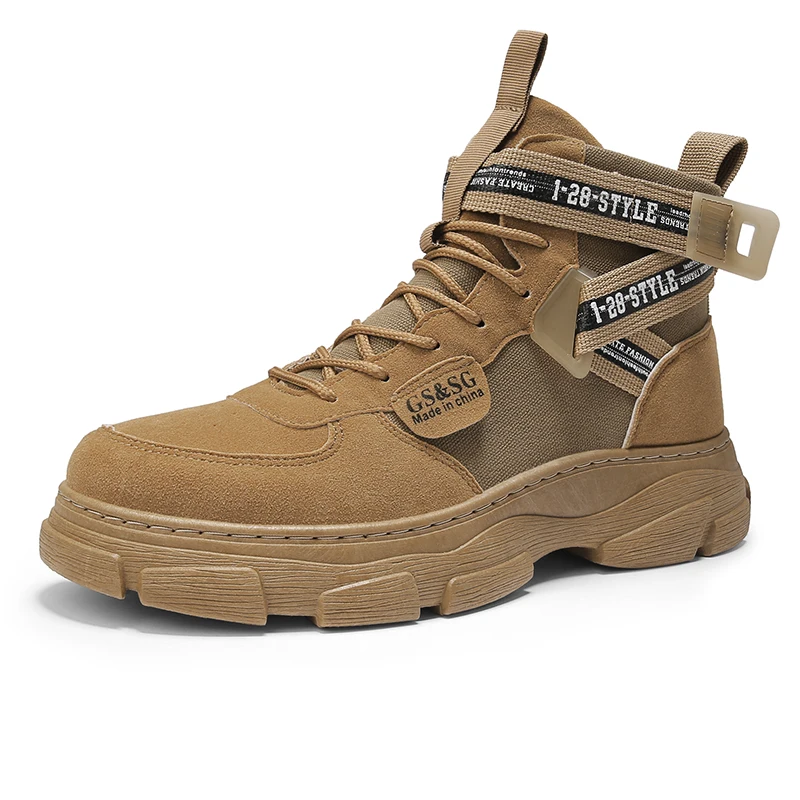

Men's Sneakers 2020 Autumn Winter Warm Matte Leather High Top Men's Shoes Large Size Size 44 Retro Casual Men's Boots Male