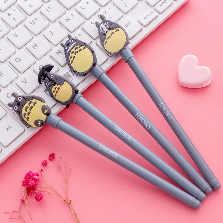 Creative stationery cartoon dragon cat neutral pen 0.5mm student examination black office signature |