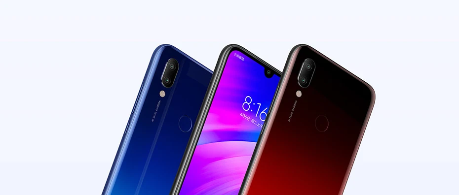 Смартфон Xiaomi Redmi 7 с глобальной ПЗУ, 4 ГБ, 64 ГБ, Восьмиядерный процессор Snapdragon 632, камера 12 МП, аккумулятор 4000 мАч, полноэкранный экран 6,26 дюйма