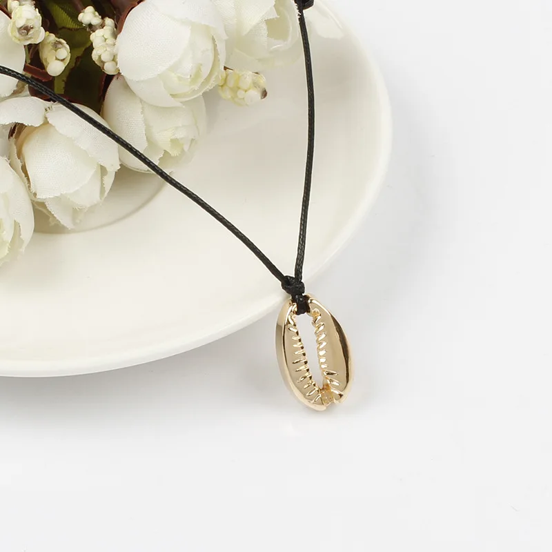 Простой цепочка веревка ручной работы ожерелье для женщин модные золотые Цвет