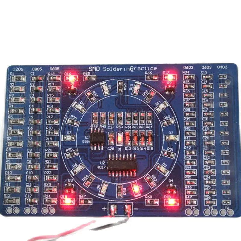 Компонент SMD тренировочная доска водная лампа набор для обучения сварка