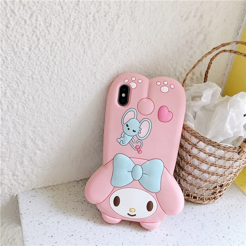 Для iphone 11 Pro Max Sanrio Мультфильм Мелодия друг Мягкий силиконовый чехол для телефона для iphone 6 6s 7plus 8plus X XR XS MAX чехол