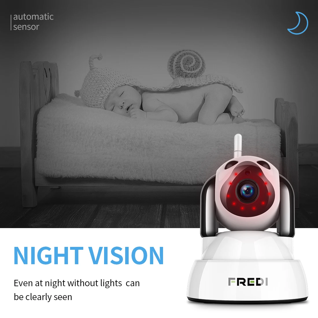 1080P Беспроводной Видеоняни и радионяни с поддержкой Wi Fi Камера инфракрасный