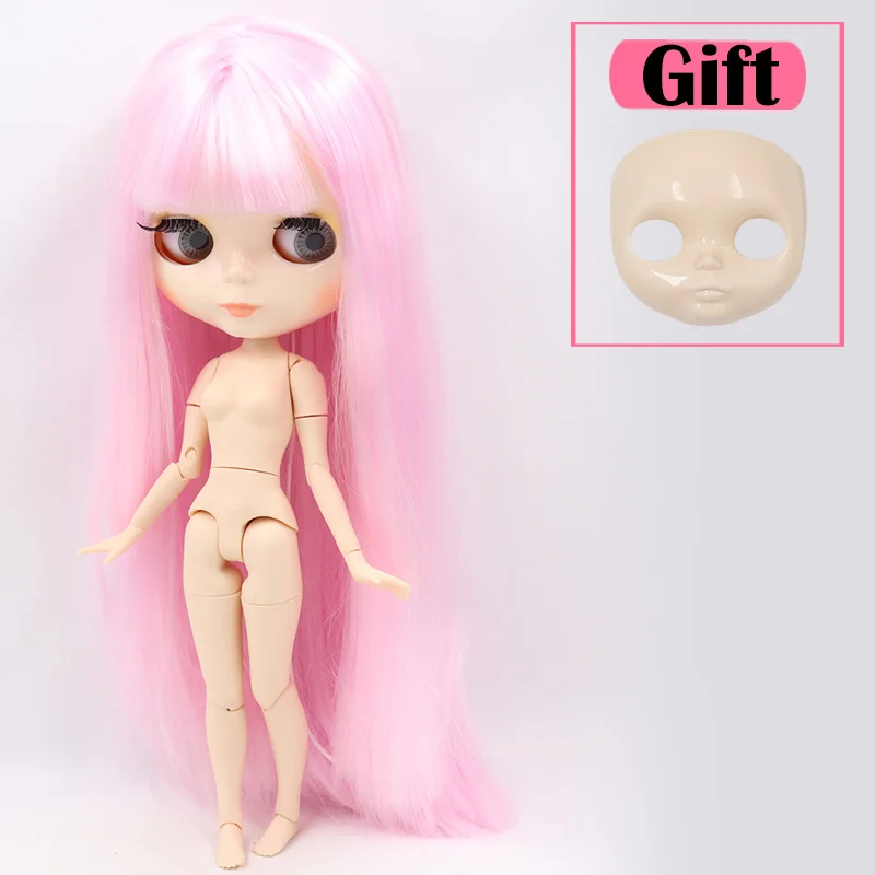 doll face ICY Blyth Кукла № 1 глянцевое лицо белая кожа сустава тела 1/6 BJD Специальная цена 1/4 BJD, Pullip, Jerryberry, Licca игрушка подарок - Цвет: doll face