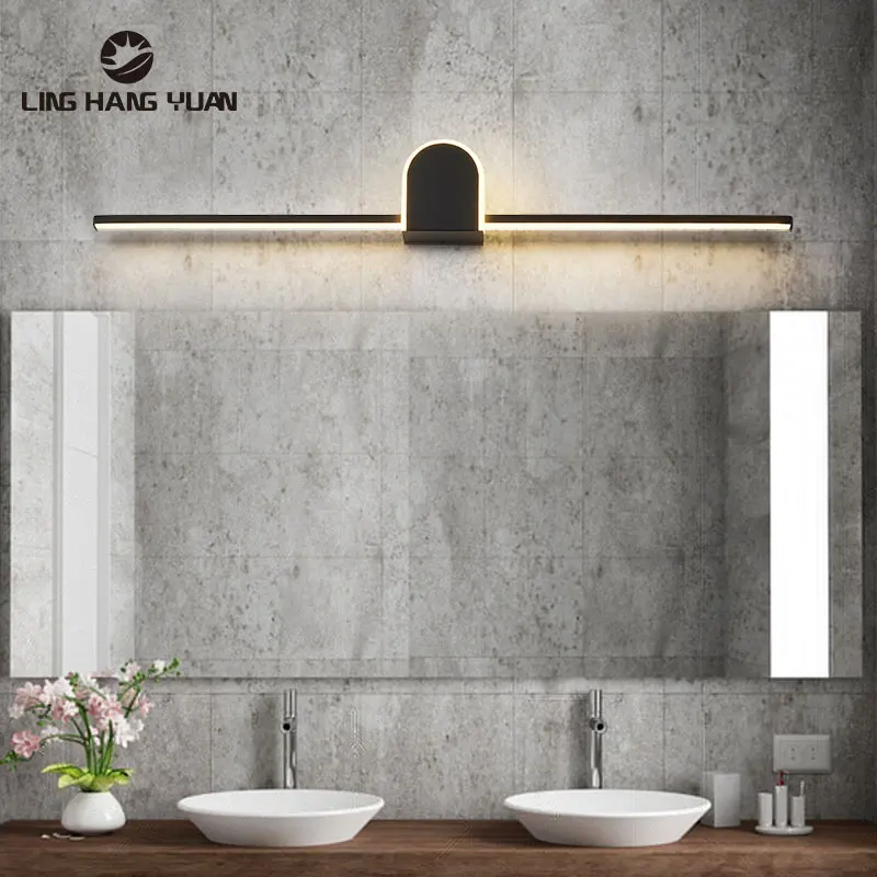 Современный настенный светильник лампа для ванной комнаты 40 60 80 см большая