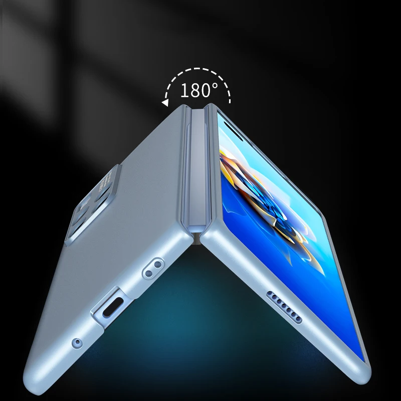 

Luxury Electroplating Case For Huawei Mate X2 Hard Plastic PC With 9H Glass Phone Bags Coque Fundas