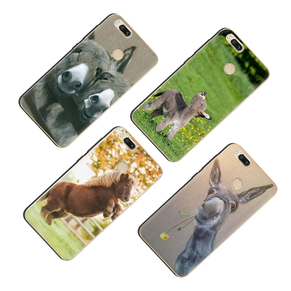 donkey funny Alpaca horse Hard Phone Cover Case for Xiaomi Mi 5 6 8 5S A1 A2 5X 6X F1 9 9SE MAX3 9T CC9e A3 pro | Мобильные телефоны
