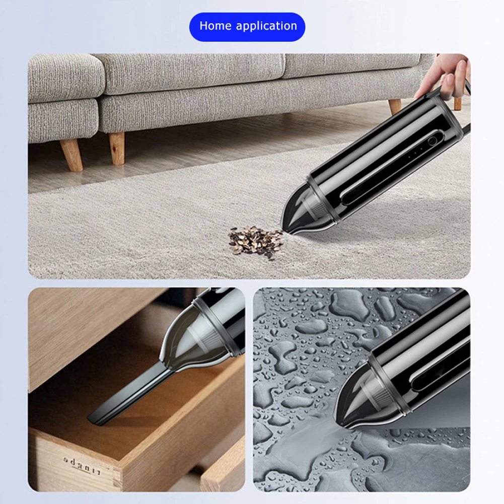 

Car Vacuum Cleaner 8000Pa Cordless Mini Rechargeable Vacuum Cleaner Handheld with Washable Filter for Home Car Cleaning