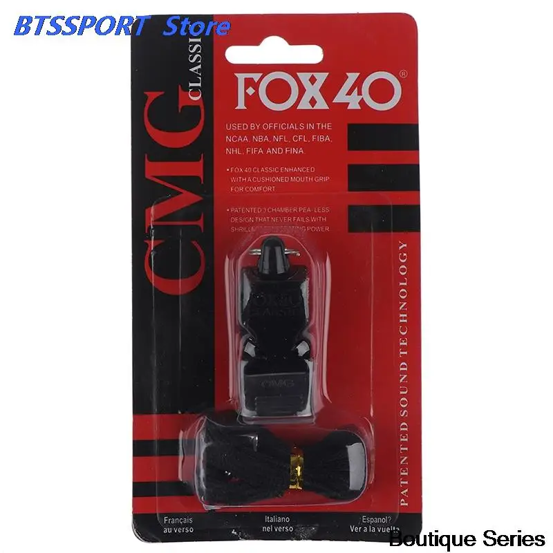 1Pcs Whistle with Lanyard Fox 40 Football Basketball Hockey Baseball Sports Umpire | Спорт и развлечения
