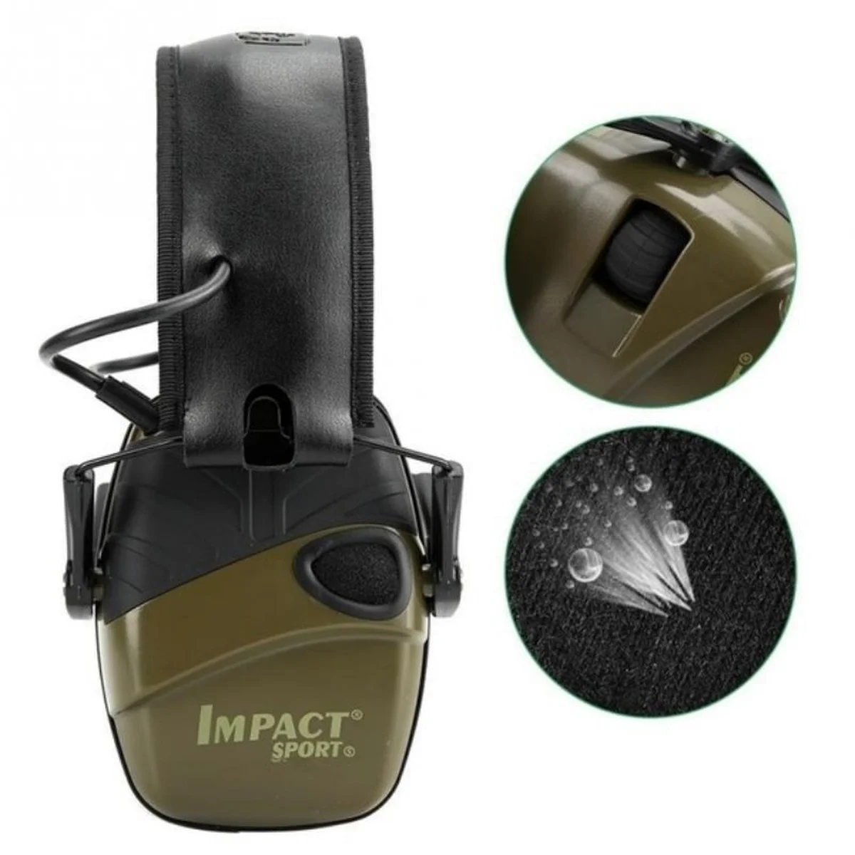 

Green Honeywell Quality Howard Leight R-01526 Impact Sport Electronic Earmuff Shooting Protective Headset Foldable