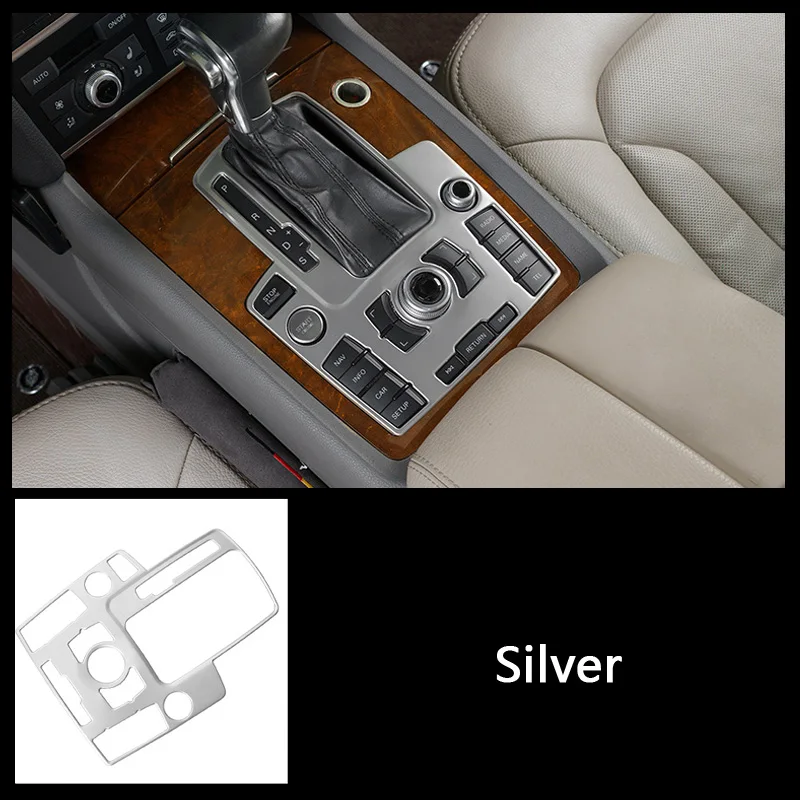 

Автомобильная консоль, панель переключения передач, крышка прикуривателя, украшение, мультимедийная рамка переключения передач, наклейка, накладка для Audi Q7 2008-2015