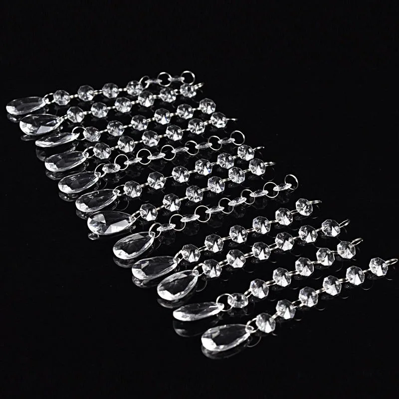 

Acrylic Crystal Clear Bead Chandelier Glass Crystal Lamp Prism Pendant，Suncatcher Decor Handmade
