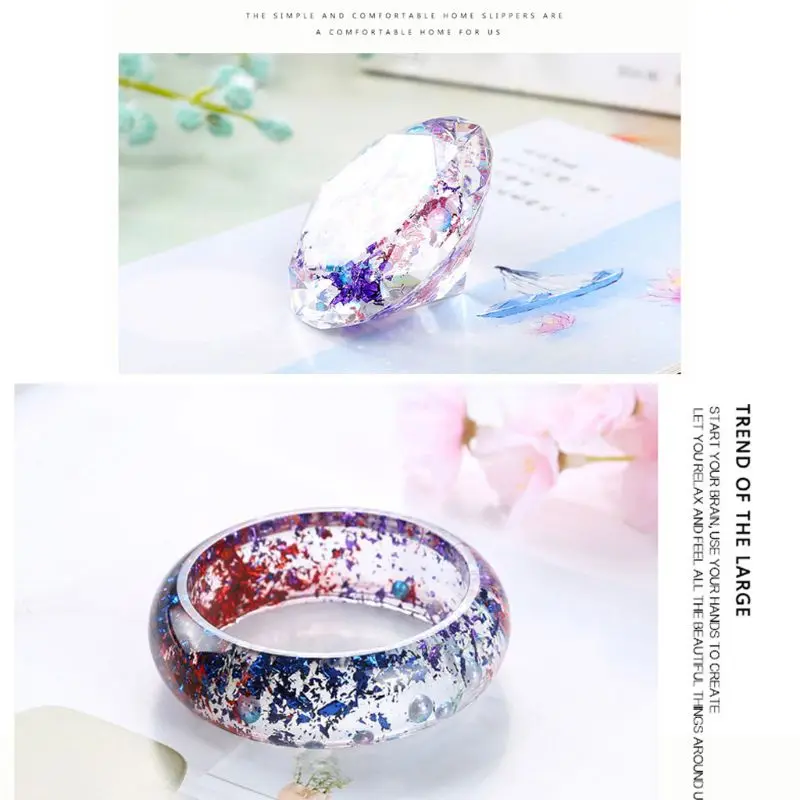 

12 Color Gold Foil Paper Sequins Resin Mold Fillings Resin Jewelry Making