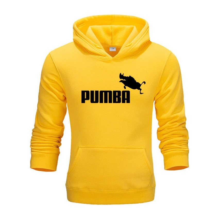 Новинка, Pumba, модные толстовки, Мужская плотная одежда, зимние толстовки, Мужская Уличная одежда в стиле хип-хоп, одноцветная флисовая толстовка с капюшоном, мужская одежда
