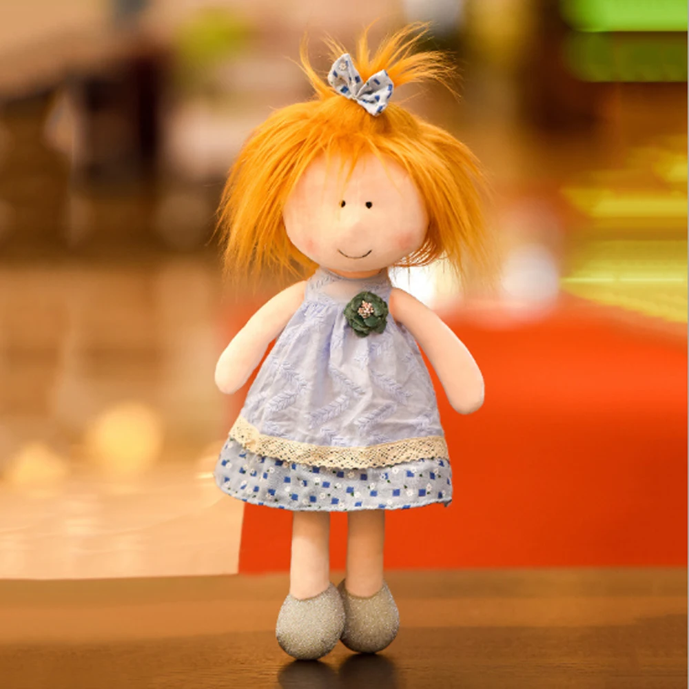 Плюшевые игрушки 35 см кукла принцессы в стиле кантри с цветочной юбкой
