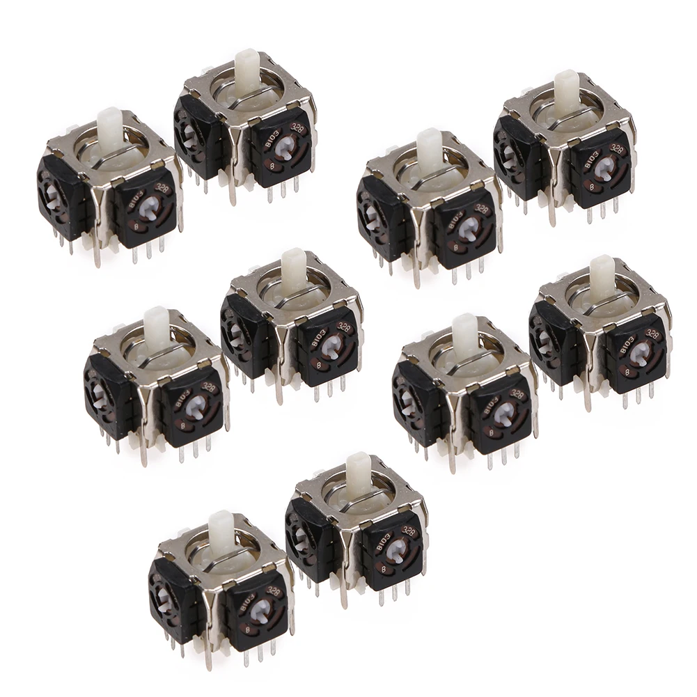 10Pcs Good Replacement for Sony 3D Analog Joystick Axis Sensor Module PS 3 PS3 Controller Pins only Repair | Электроника