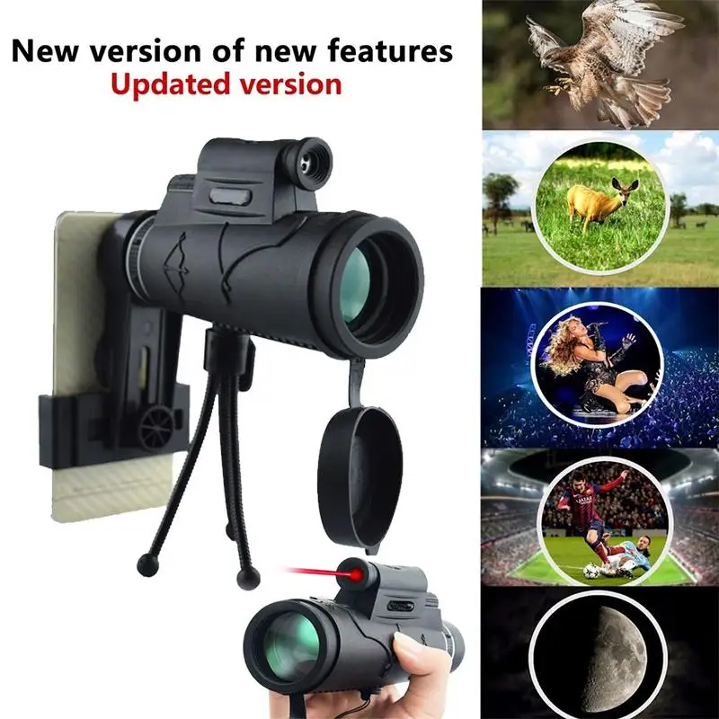 

12 × ABS очки для просмотра монокулярный телескоп HD телескоп прочная подсветка для телефона камера для альпинизма практичный портативный