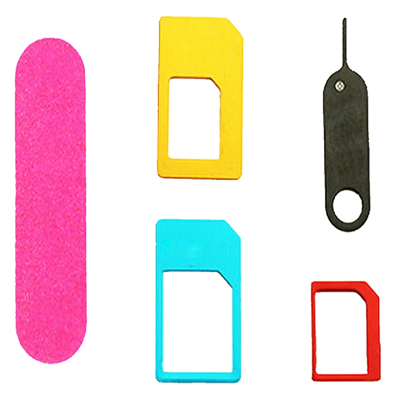 

Replacement Parts For High Quality Nano SIM Card Adapter Five-In-One Adapter Standard Ordinary SIM Tool For Sized Smartphones