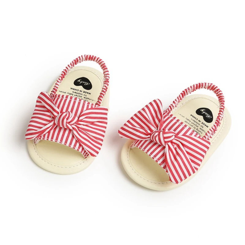 Босоножки для девочек 0 18 месяцев модные сандалии с бантом дышащие Нескользящие