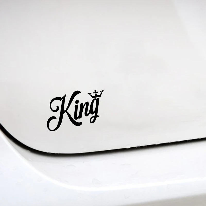

Creative KING CROWN Car Stickers for Car Window Trunk Auto Motorcycle Uv Protection Car Decorative KK15*8cm