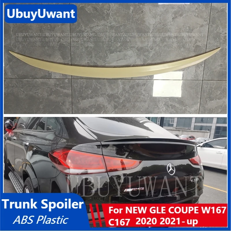 

For Mercedes GLE Coupe Class W167 C167 GLE350 450 500e ABS Spoiler Car Tail Trunk Spoiler Rear Wing Tail Wing Decoration 2020-Up