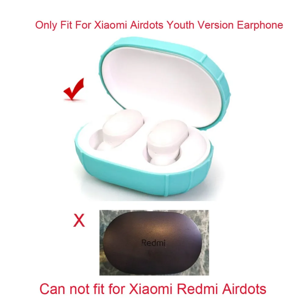 Силиконовый чехол для Xiaomi Mi AirDots Молодежная версия беспроводные Bluetooth наушники TWS чехол для зарядки Мягкий ТПУ защитный чехол
