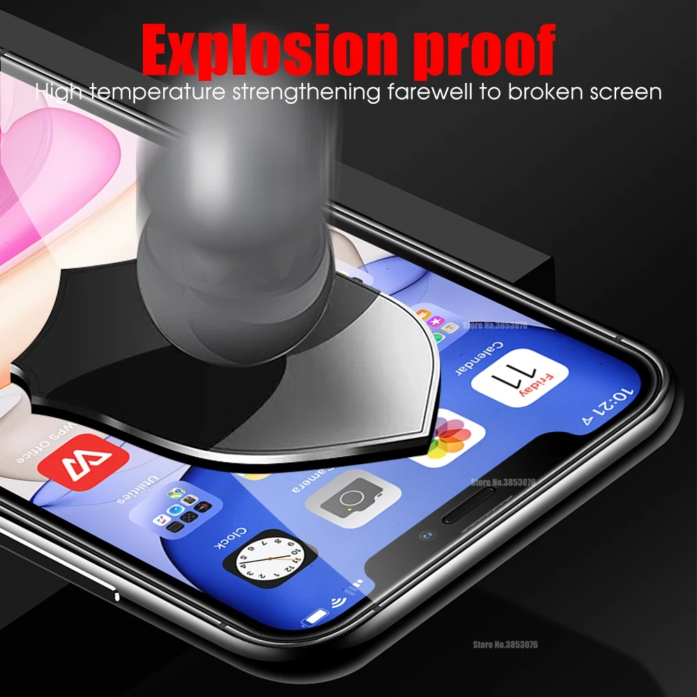 Защитное стекло 20D для iPhone 11 Pro XS MAX XR X 10 изогнутое закаленное экрана | Мобильные