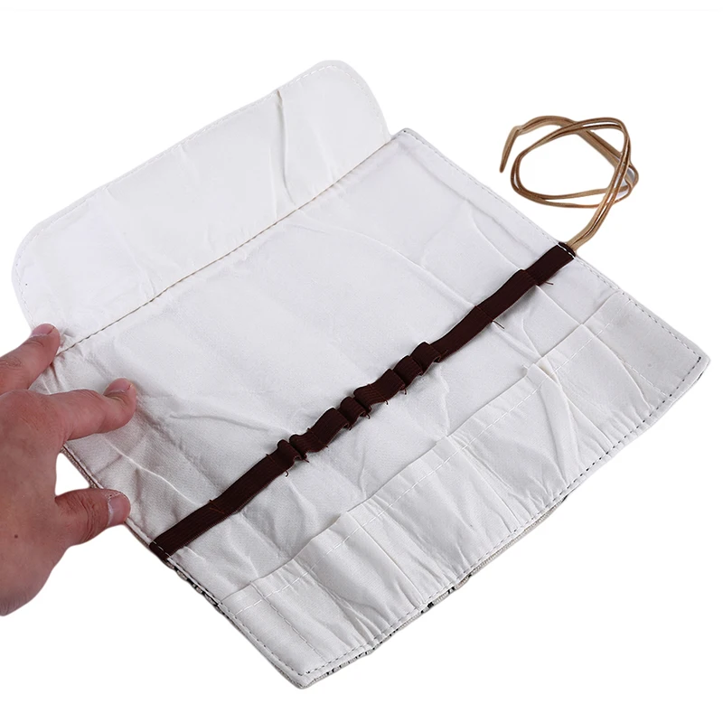 Чехол-карандаш школьные принадлежности художественная ручка сумка Холст