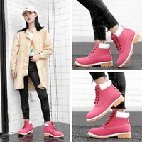 winter woman martin boots 2022 new martens couple sneakers women pink shoes genuine leather ladies casual ankle boots