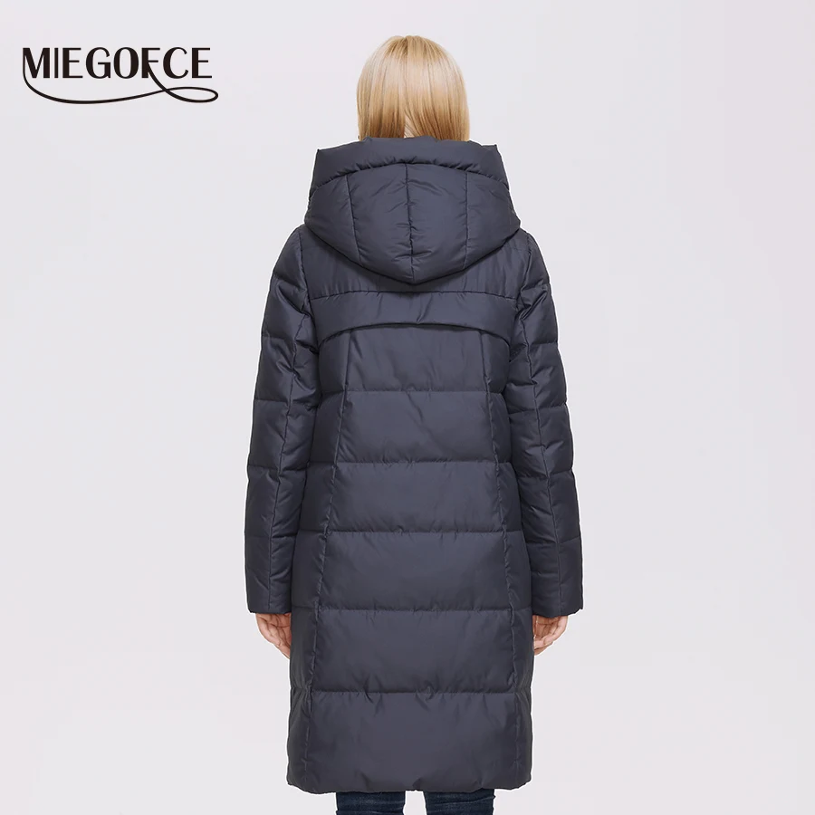 MIEGOFCE 2021 новая коллекция зимняя женская куртка длинная модная женское пальто