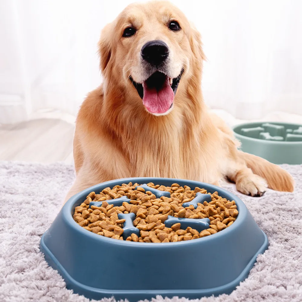 Новая портативная настольная миска для еды щенков замедления предотвращения